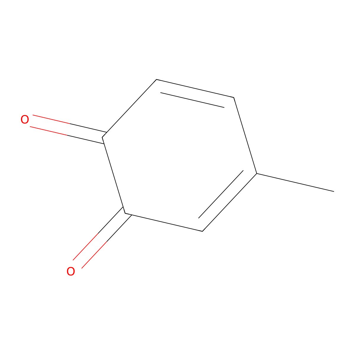 4-Methyl-1,2-benzoquinone molecular structure, CAS 3131-54-2