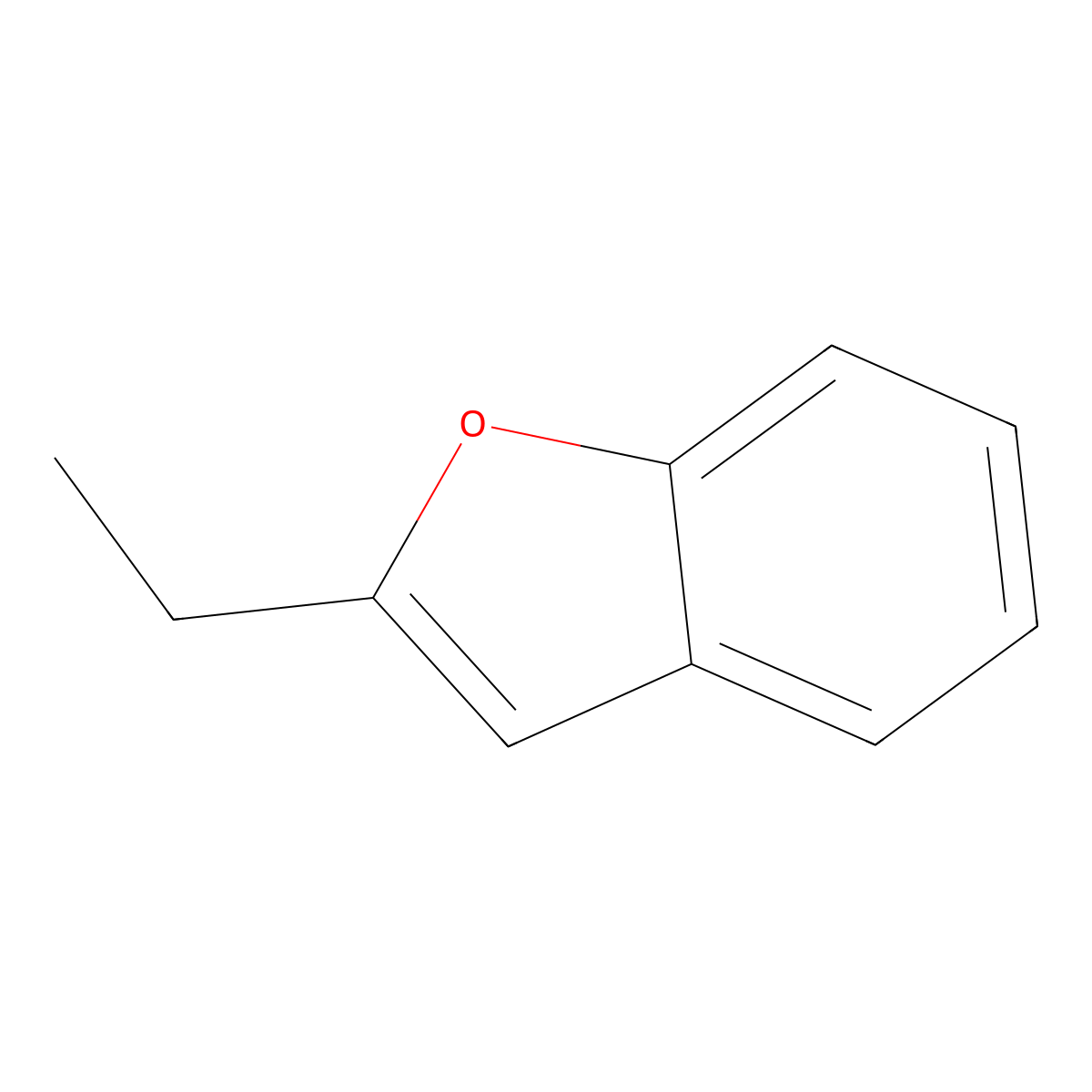 2-Ethylbenzofuran molecular structure, CAS 3131-63-3