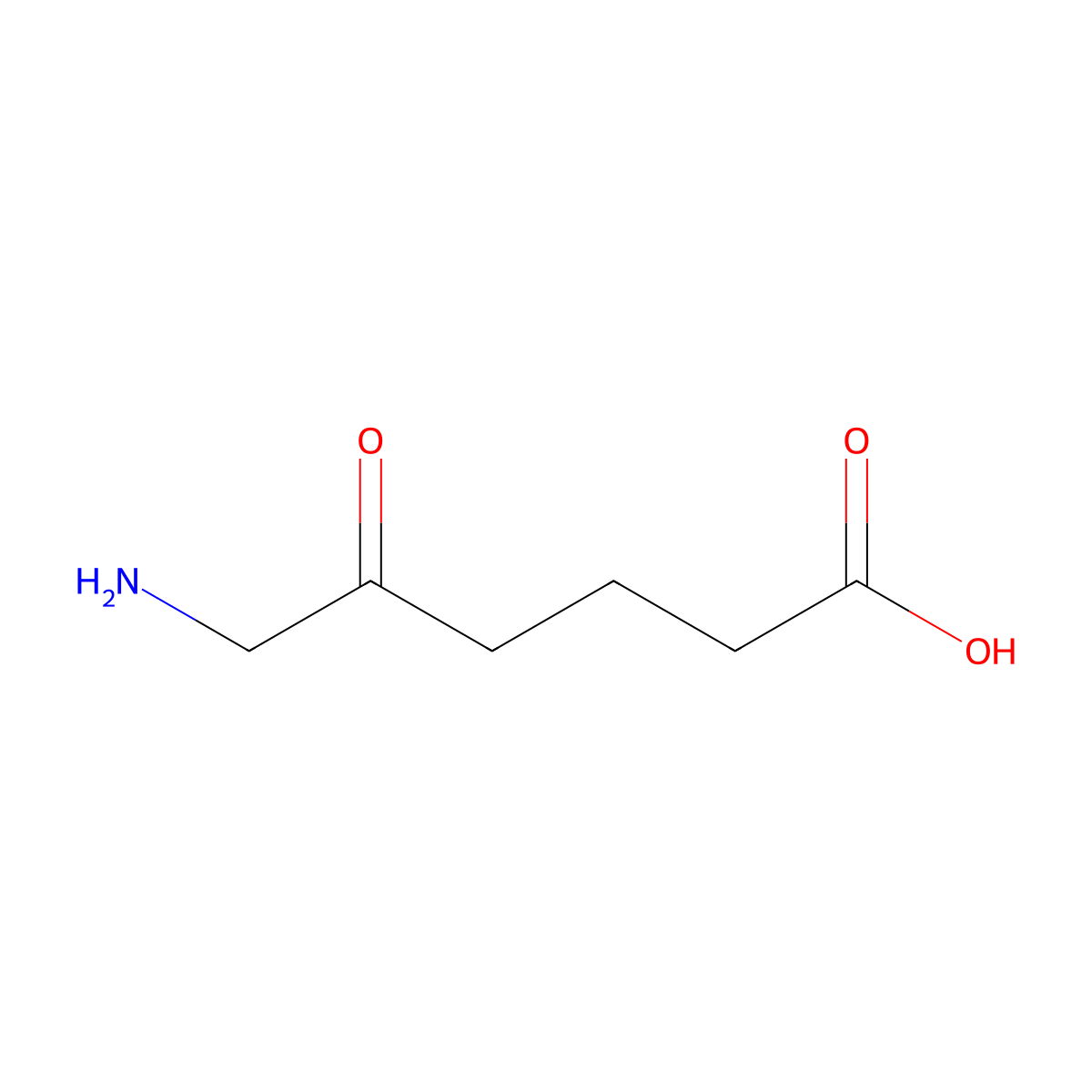 6-Amino-5-oxohexanoic acid molecular structure, CAS 3131-85-9