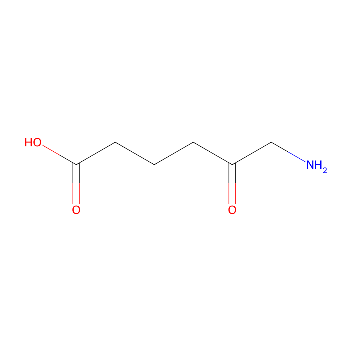 6-Amino-5-oxohexanoic acid molecular structure, CAS 3131-85-9