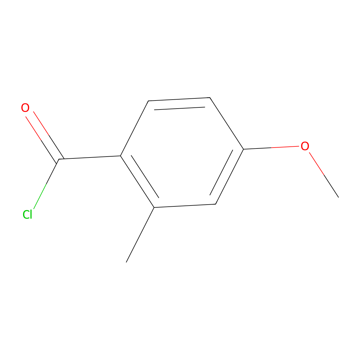 4-Methoxy-2-methylbenzoyl chloride molecular structure, CAS 31310-08-4