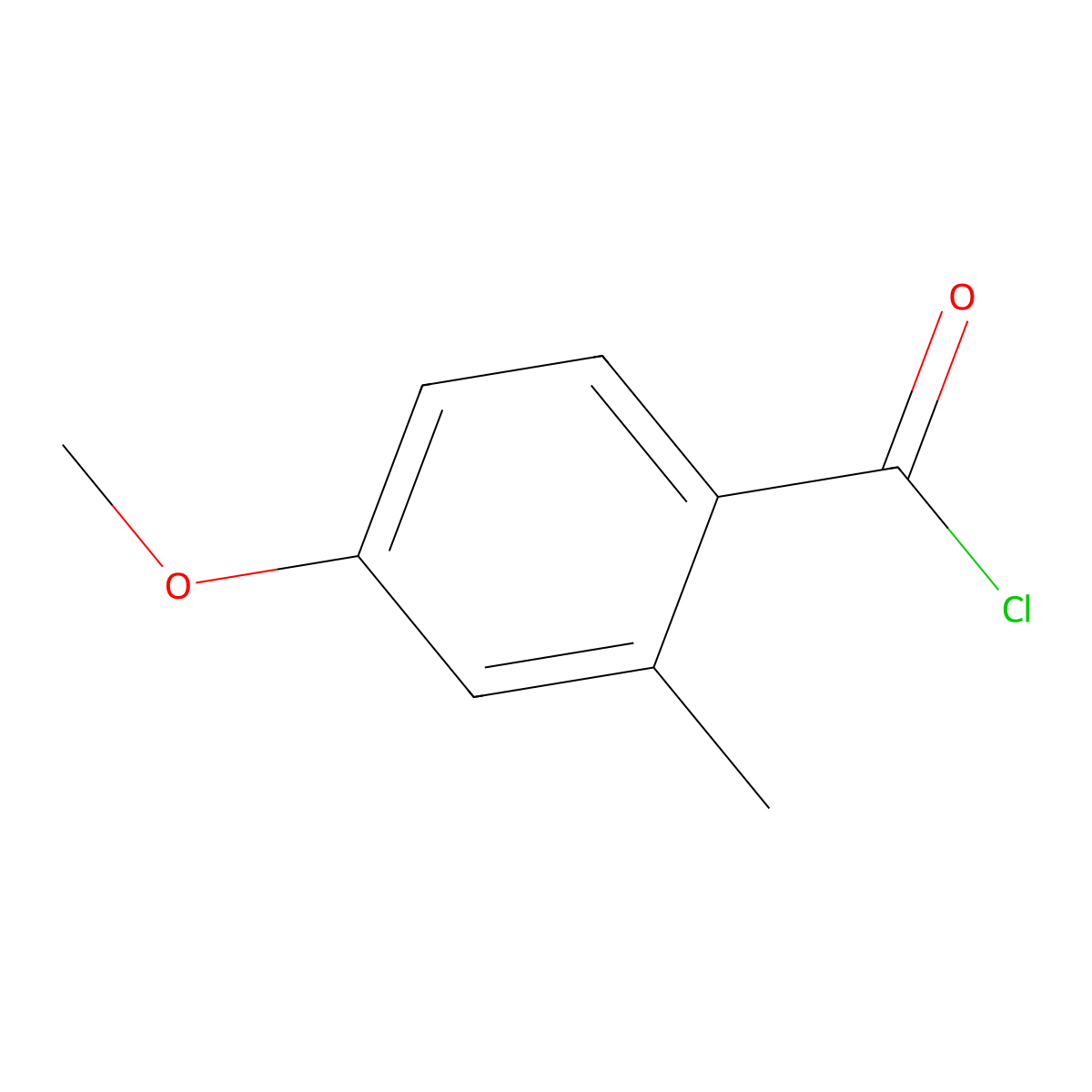 4-Methoxy-2-methylbenzoyl chloride molecular structure, CAS 31310-08-4