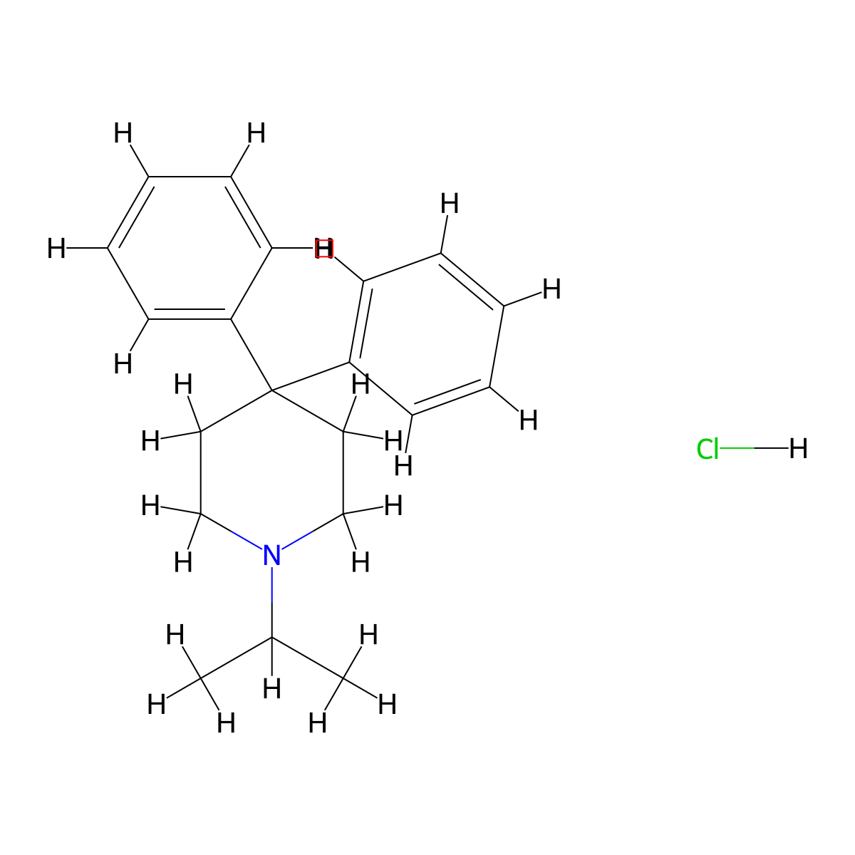 Prodipine hydrochloride molecular structure, CAS 31314-39-3