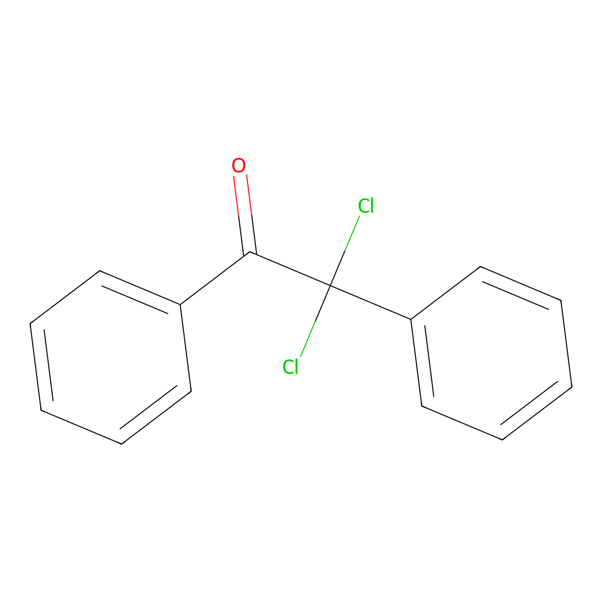 2,2-Dichloro-1,2-diphenylethanone molecular structure, CAS 31315-51-2