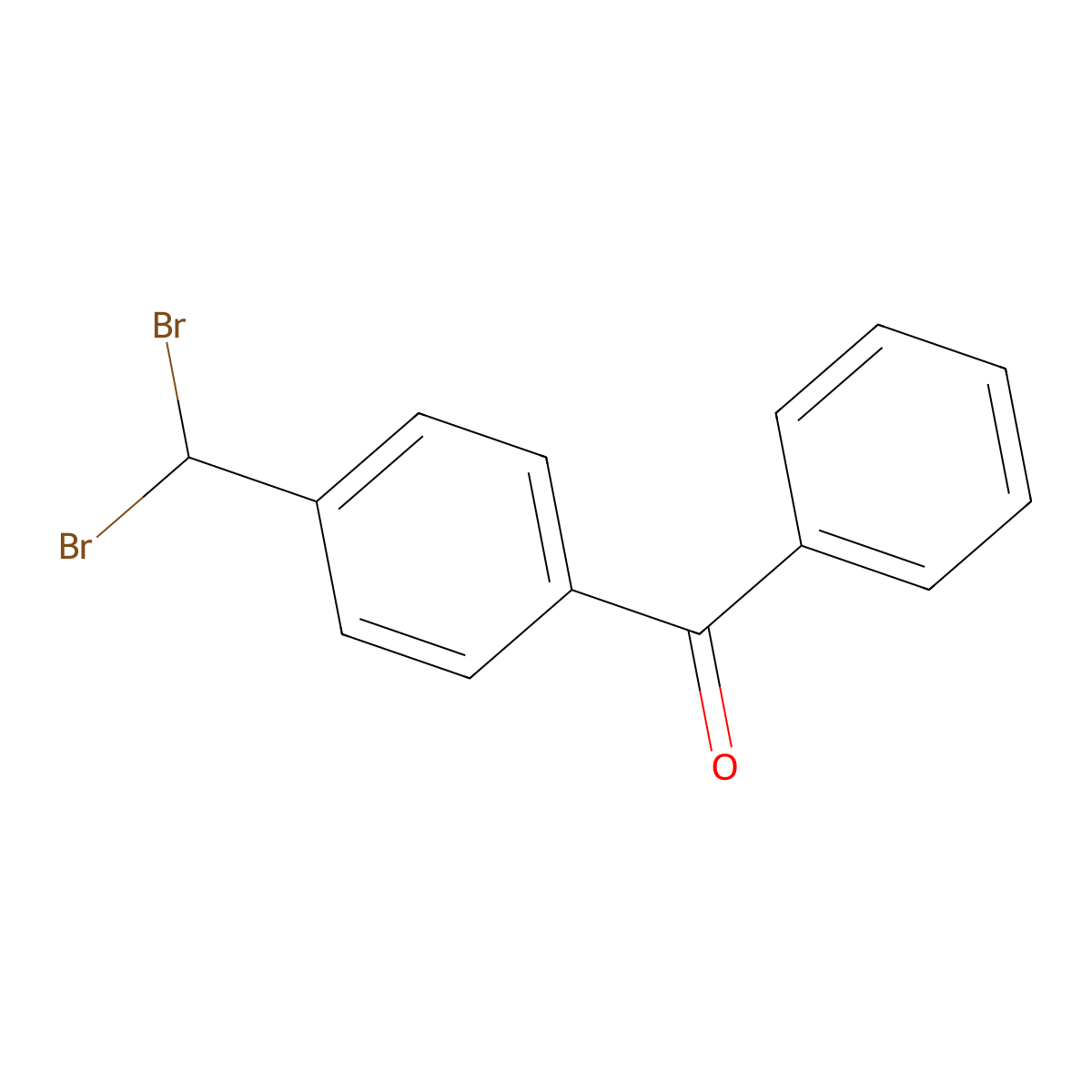 [4-(Dibromomethyl)phenyl]phenylmethanone molecular structure, CAS 31315-53-4