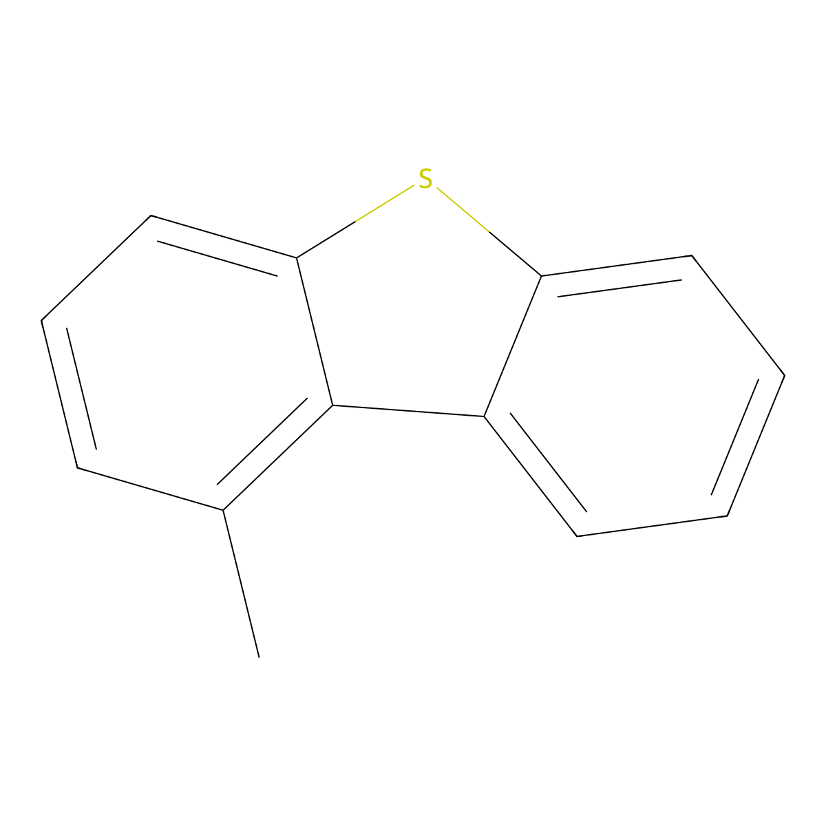 1-Methyldibenzothiophene molecular structure, CAS 31317-07-4
