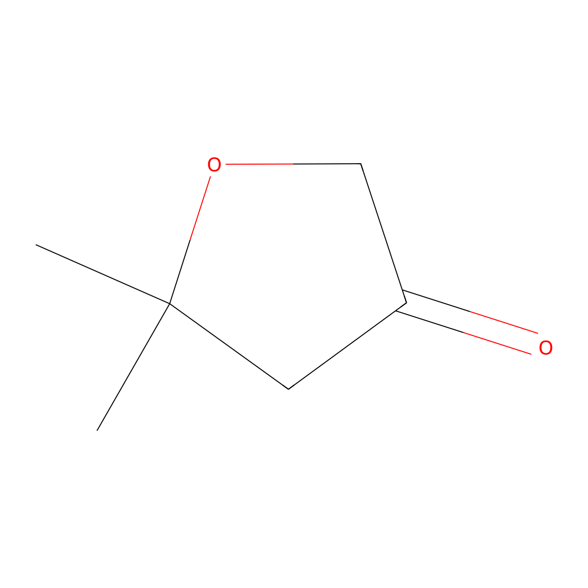 5,5-Dimethyldihydrofuran-3(2H)-one molecular structure, CAS 3132-22-7