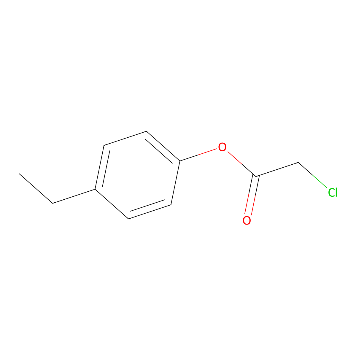 4-Ethylphenyl chloroacetate molecular structure, CAS 3132-25-0