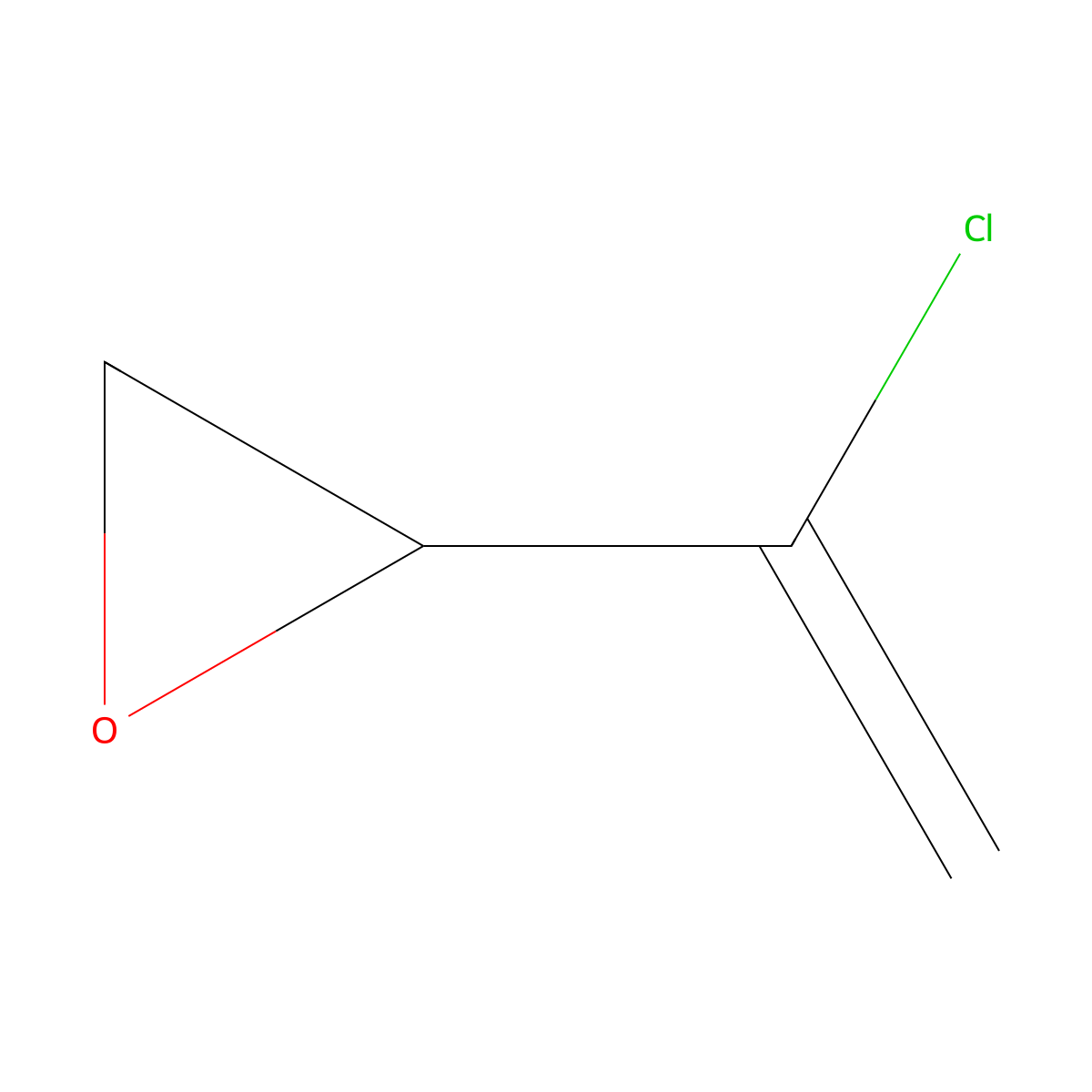 (1-Chloroethenyl)oxirane molecular structure, CAS 3132-77-2