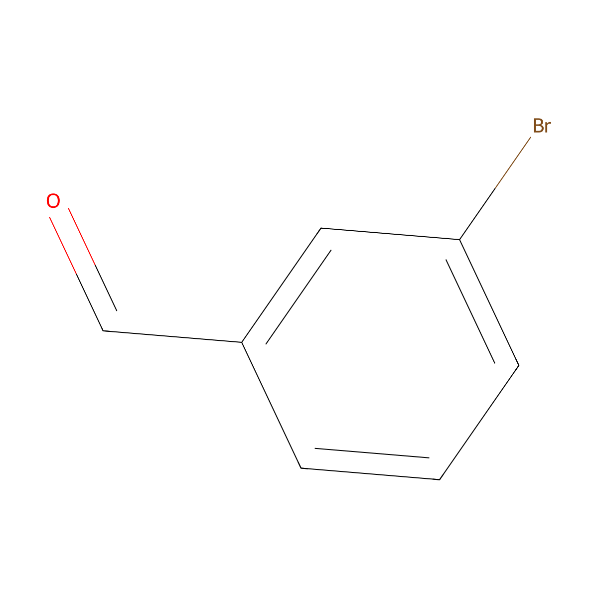 3-Bromobenzaldehyde molecular structure, CAS 3132-99-8
