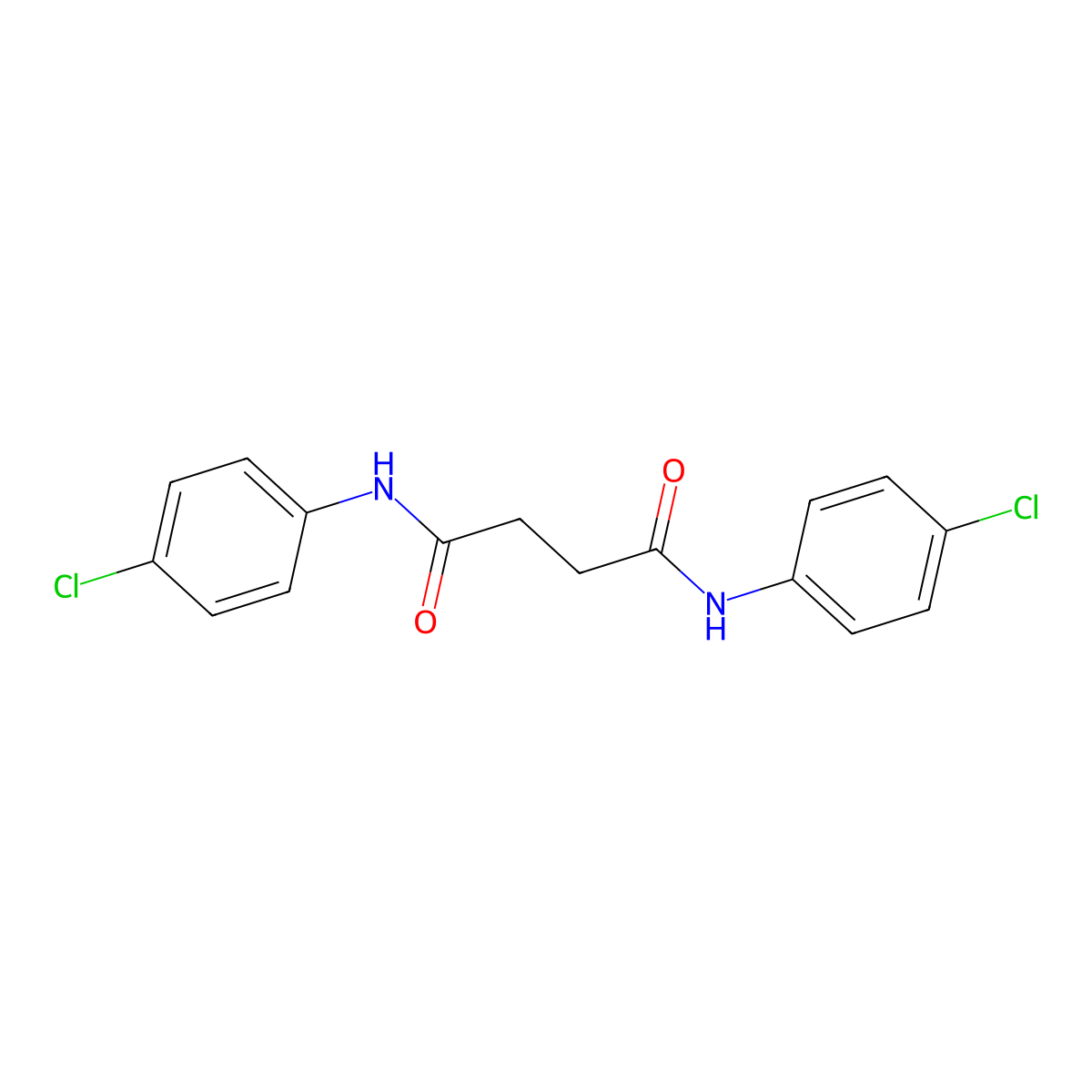 N,N'-bis(4-chlorophenyl)butanediamide molecular structure, CAS 313219-64-6