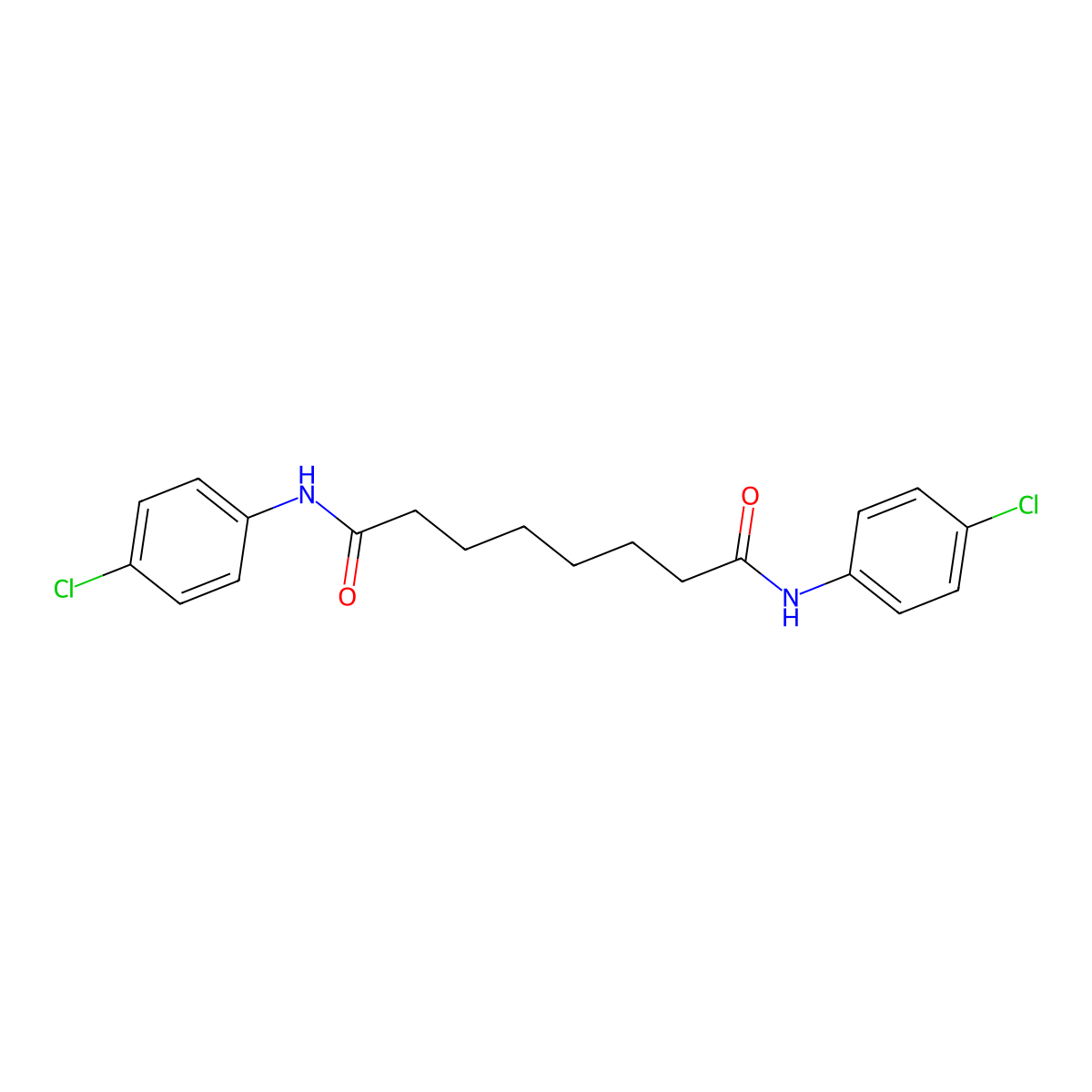 N,N'-bis(4-chlorophenyl)octanediamide molecular structure, CAS 313219-70-4