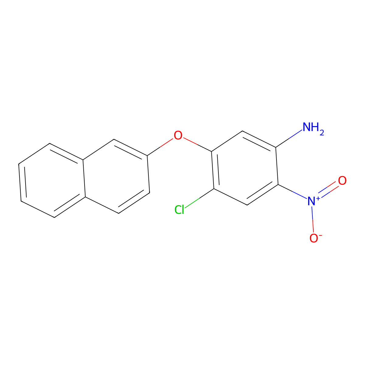 4-Chloro-5-(naphthalen-2-yloxy)-2-nitroaniline molecular structure, CAS 313223-84-6