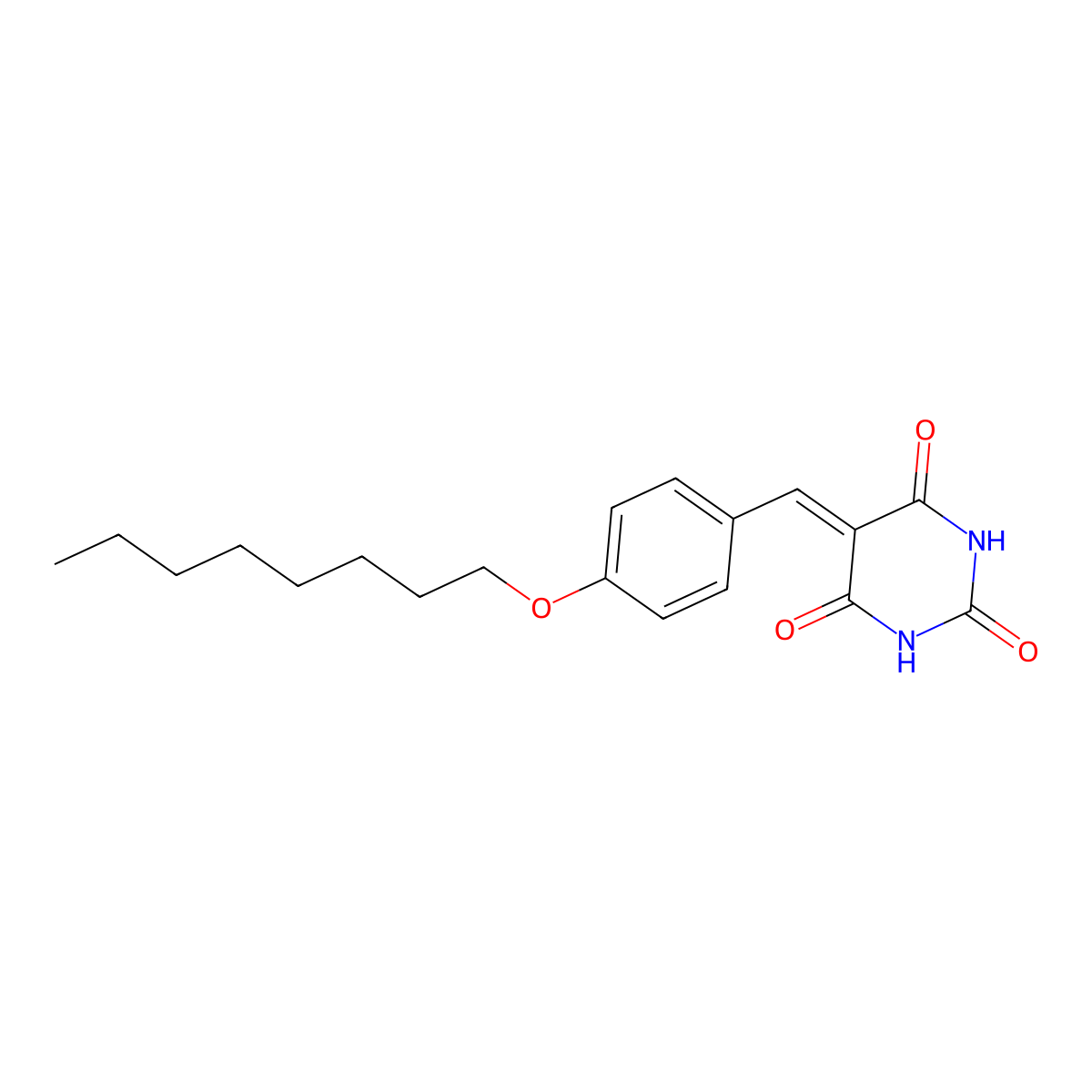 5-[(4-Octoxyphenyl)methylidene]-1,3-diazinane-2,4,6-trione molecular structure, CAS 313224-04-3