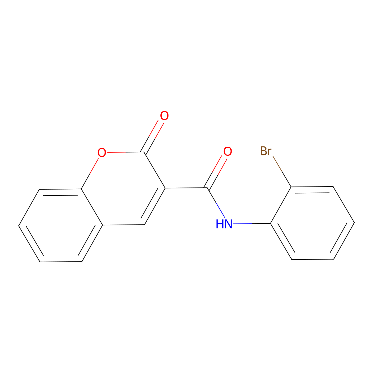 N-(2-Bromophenyl)-2-oxo-2H-chromene-3-carboxamide molecular structure, CAS 313224-44-1