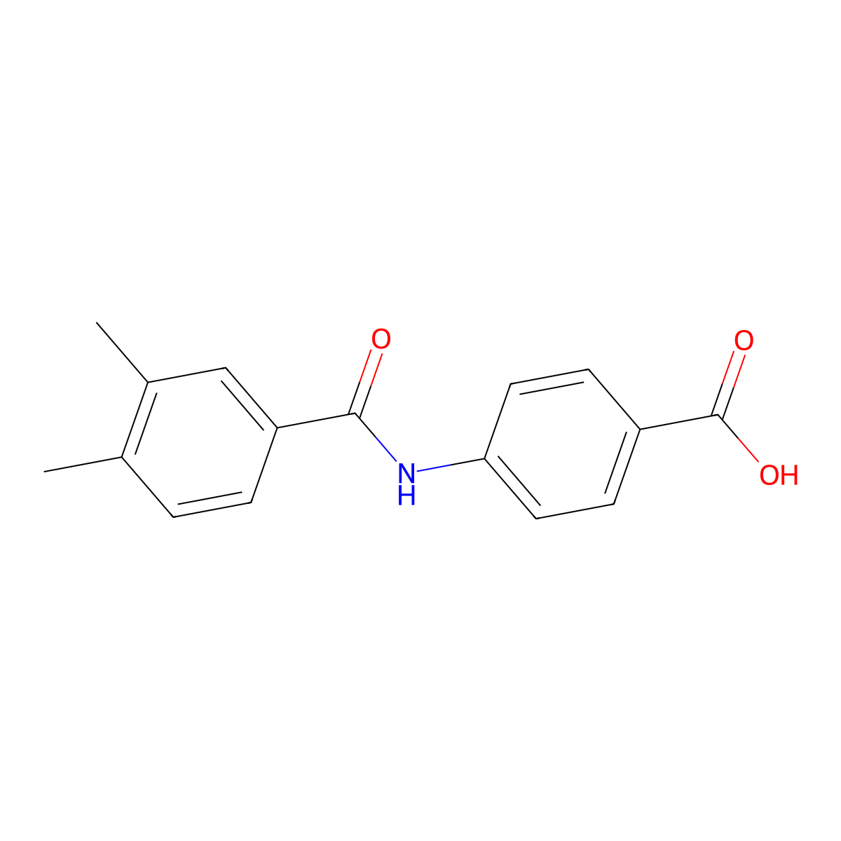 4-[(3,4-dimethylbenzoyl)amino]benzoic Acid molecular structure, CAS 313225-00-2