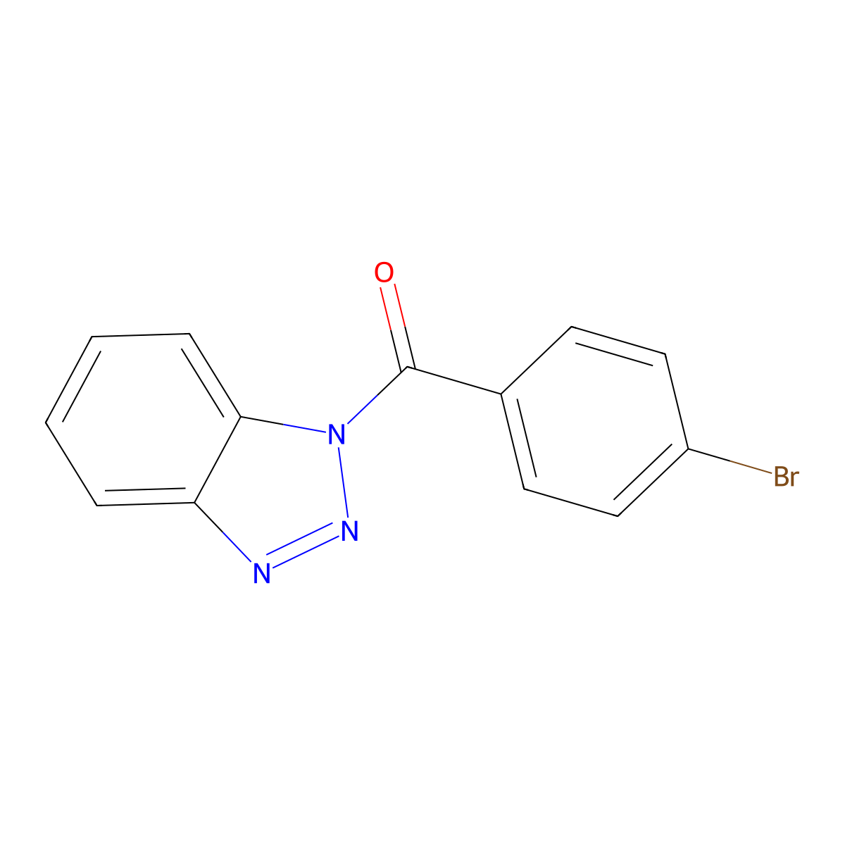 1-(4-Bromobenzoyl)-1h-1,2,3-benzotriazole molecular structure, CAS 313225-01-3