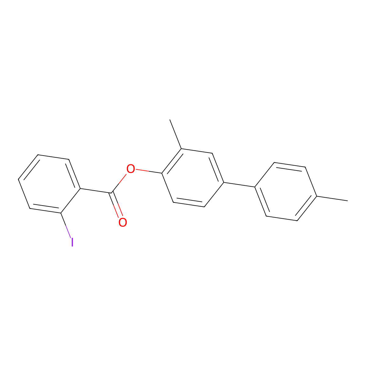 [2-Methyl-4-(4-methylphenyl)phenyl] 2-iodobenzoate molecular structure, CAS 313225-81-9