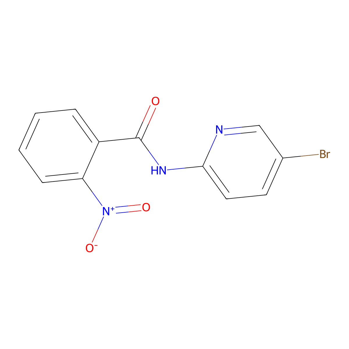 N-(5-bromopyridin-2-yl)-2-nitrobenzamide molecular structure, CAS 313226-84-5