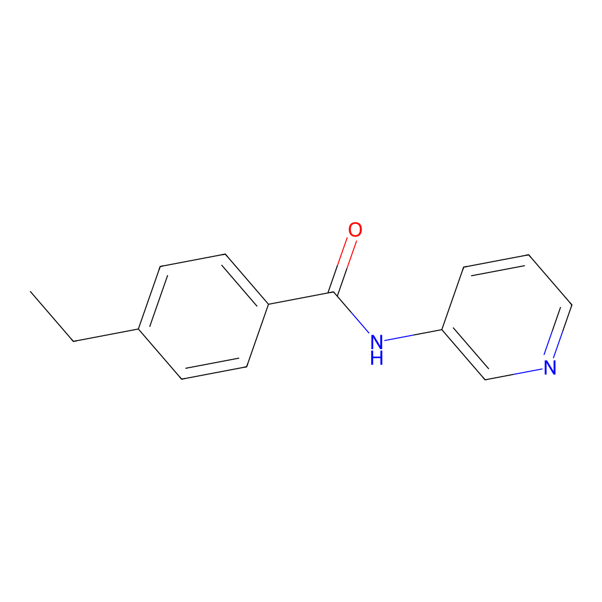 4-ethyl-N-pyridin-3-ylbenzamide molecular structure, CAS 313226-98-1