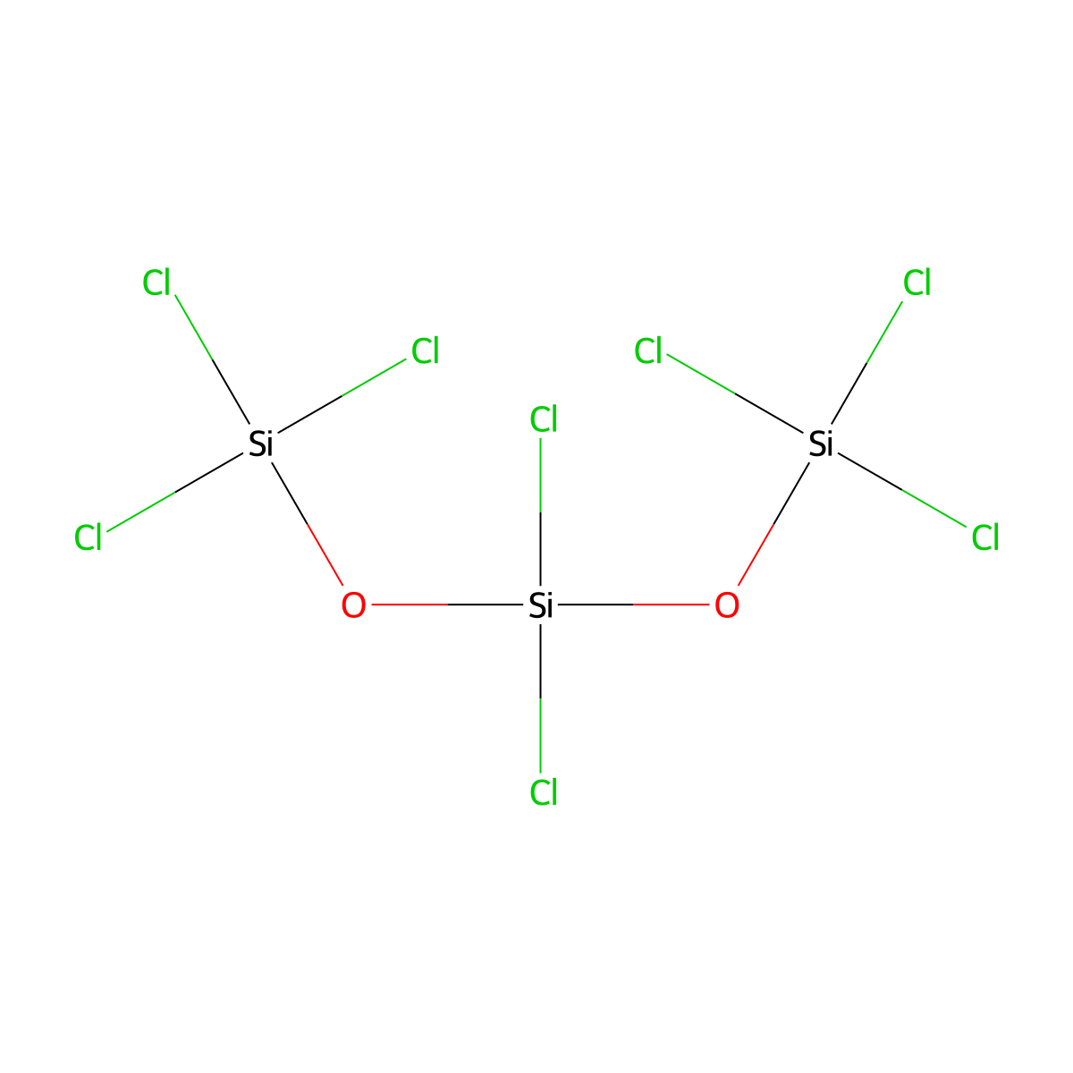 Octachlorotrisiloxane molecular structure, CAS 31323-44-1