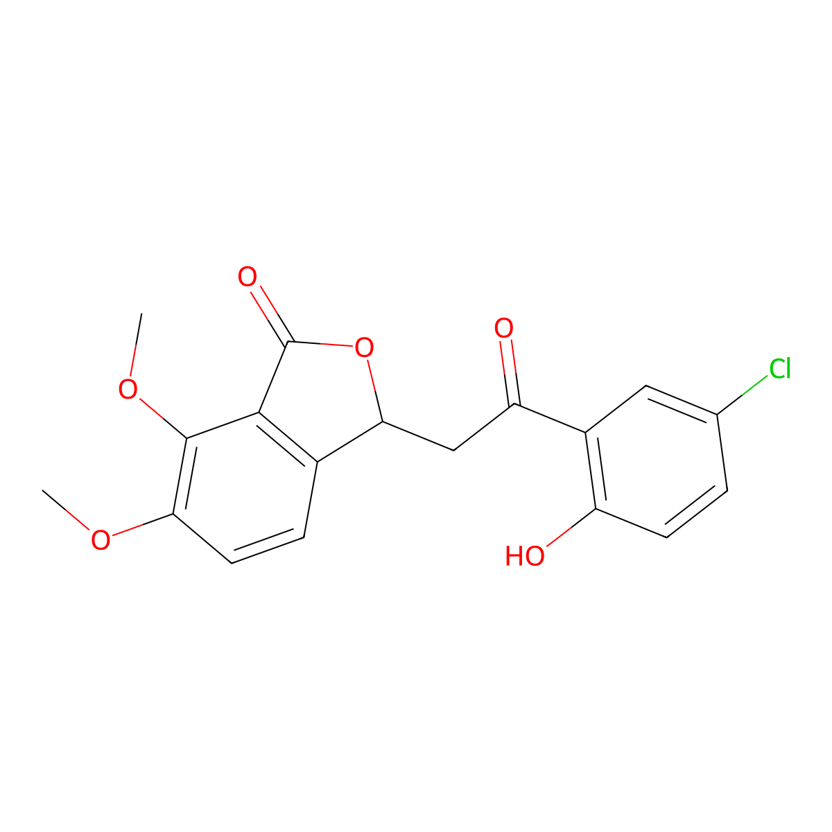 3-[2-(5-chloro-2-hydroxyphenyl)-2-oxoethyl]-6,7-dimethoxy-3H-2-benzofuran-1-one molecular structure, CAS 313231-84-4