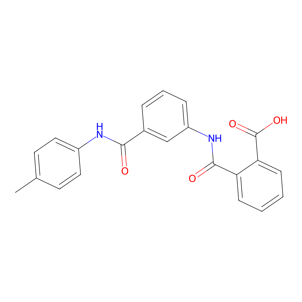 2-[[3-[(4-methylphenyl)carbamoyl]phenyl]carbamoyl]benzoic Acid molecular structure, CAS 313231-87-7