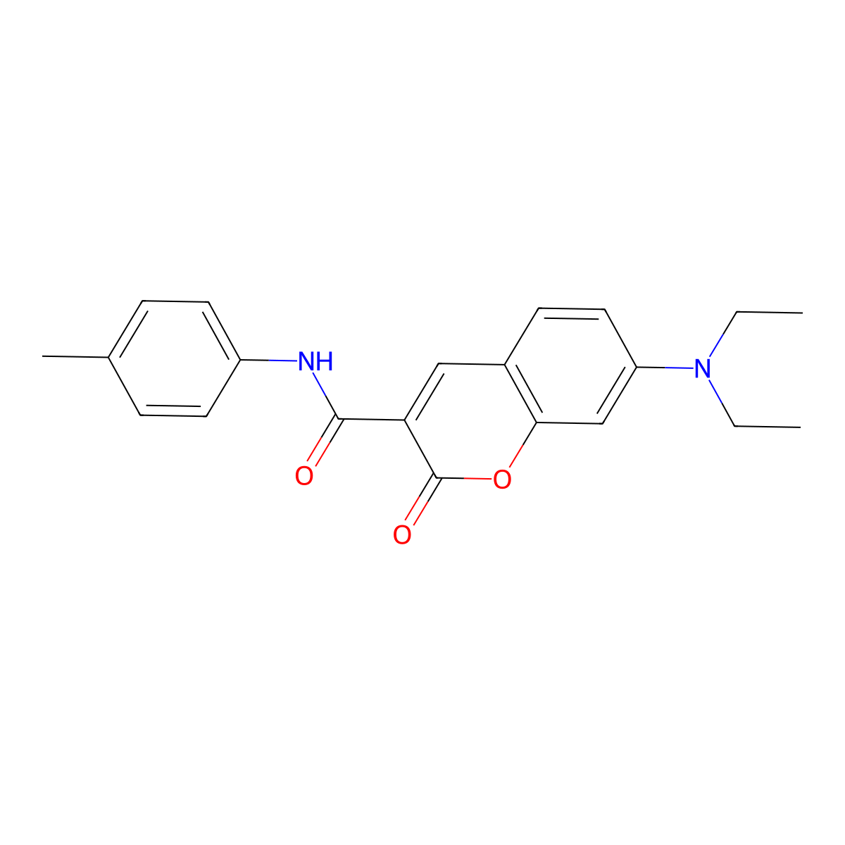 7-(diethylamino)-2-oxo-N-(p-tolyl)-2H-chromene-3-carboxamide molecular structure, CAS 313232-99-4