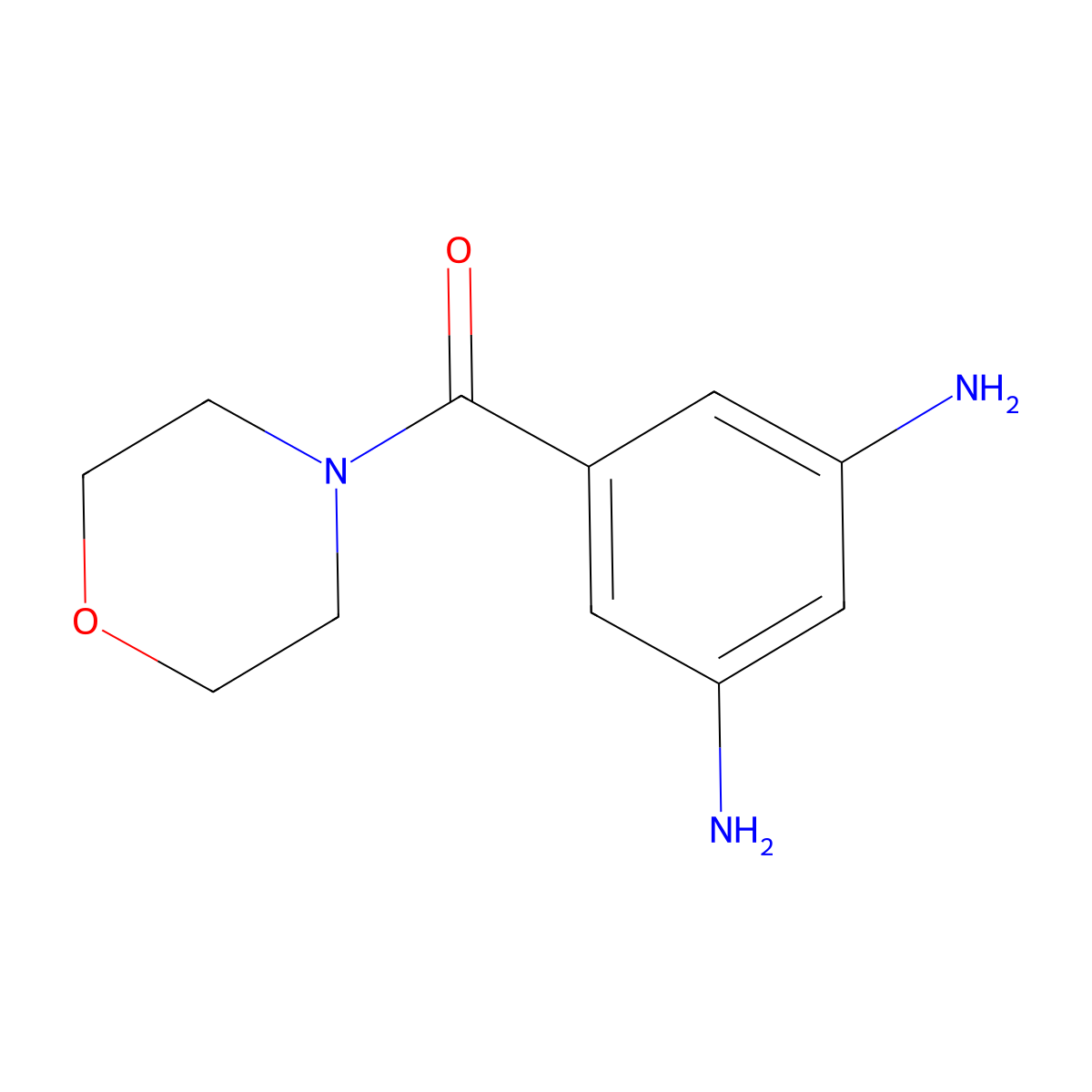 (3,5-Diaminophenyl)(morpholino)methanone molecular structure, CAS 313233-13-5
