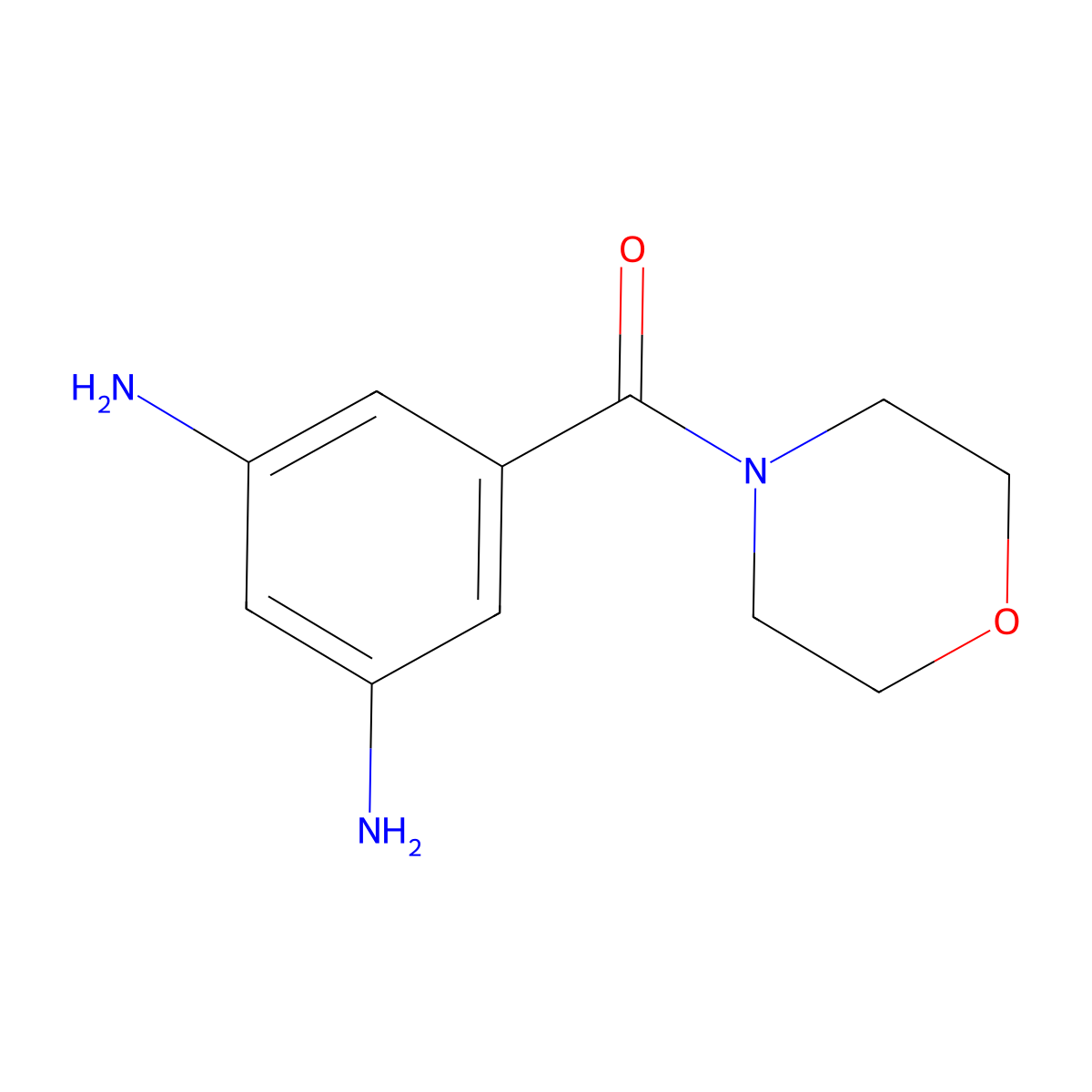 (3,5-Diaminophenyl)(morpholino)methanone molecular structure, CAS 313233-13-5