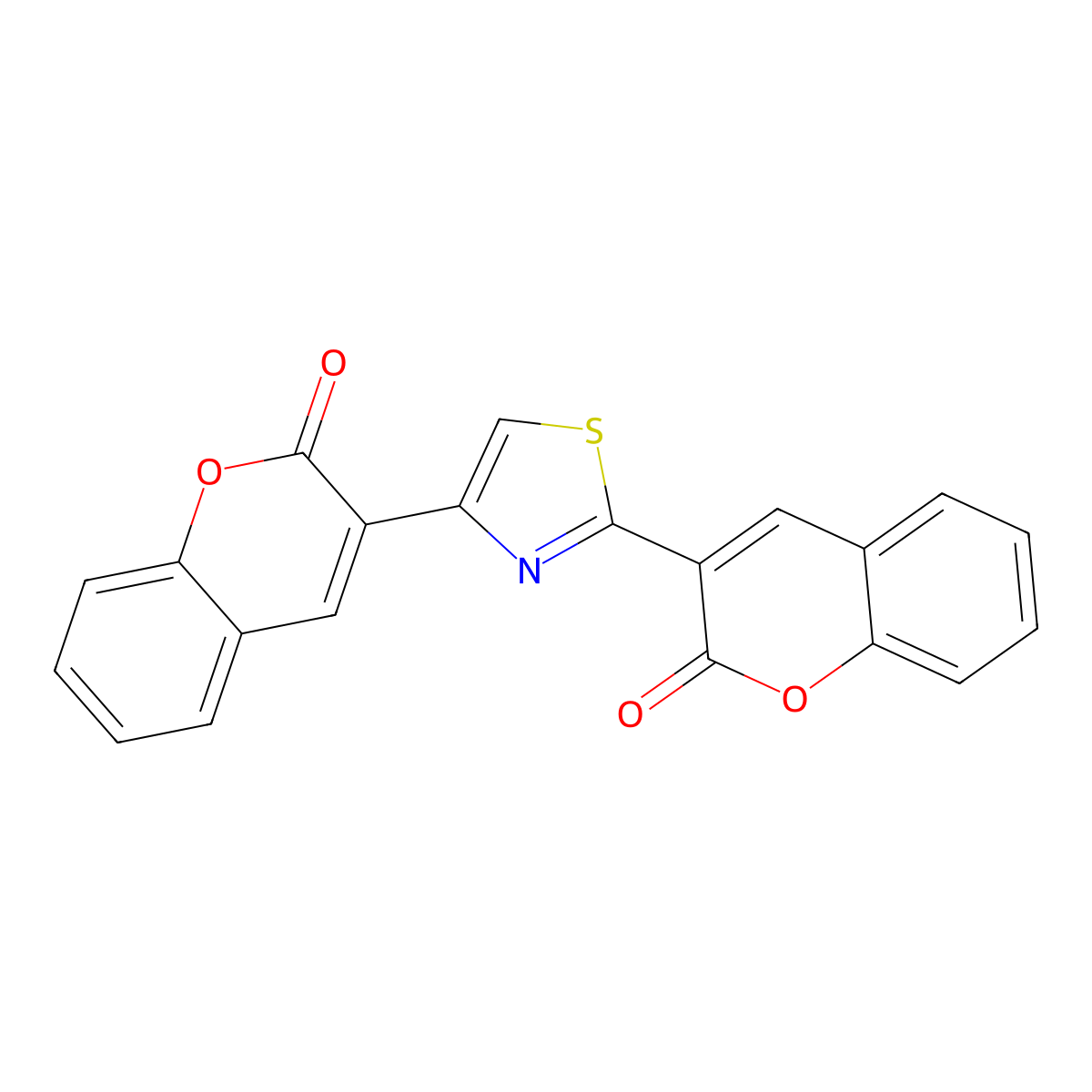 3-[2-(2-oxo-2H-chromen-3-yl)-1,3-thiazol-4-yl]-2H-chromen-2-one molecular structure, CAS 313233-66-8