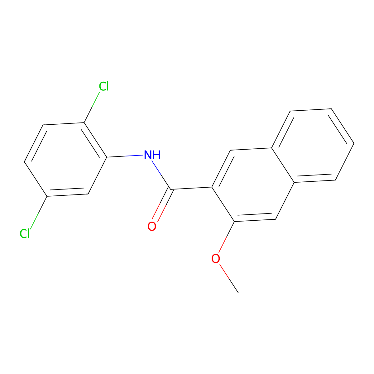 N-(2,5-dichlorophenyl)-3-methoxynaphthalene-2-carboxamide molecular structure, CAS 313237-31-9
