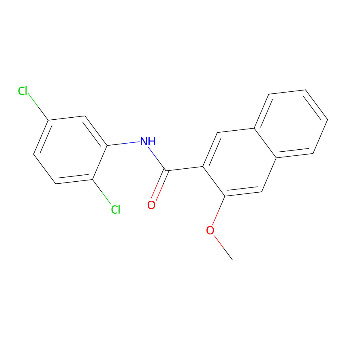 N-(2,5-dichlorophenyl)-3-methoxynaphthalene-2-carboxamide molecular structure, CAS 313237-31-9