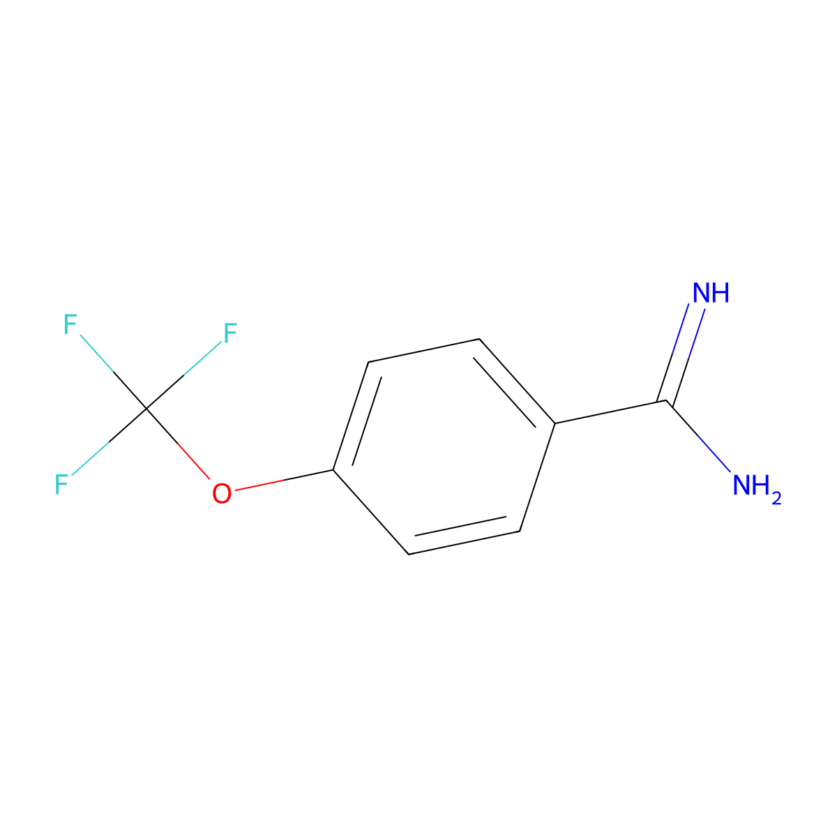 4-(Trifluoromethoxy)benzimidamide molecular structure, CAS 313240-72-1