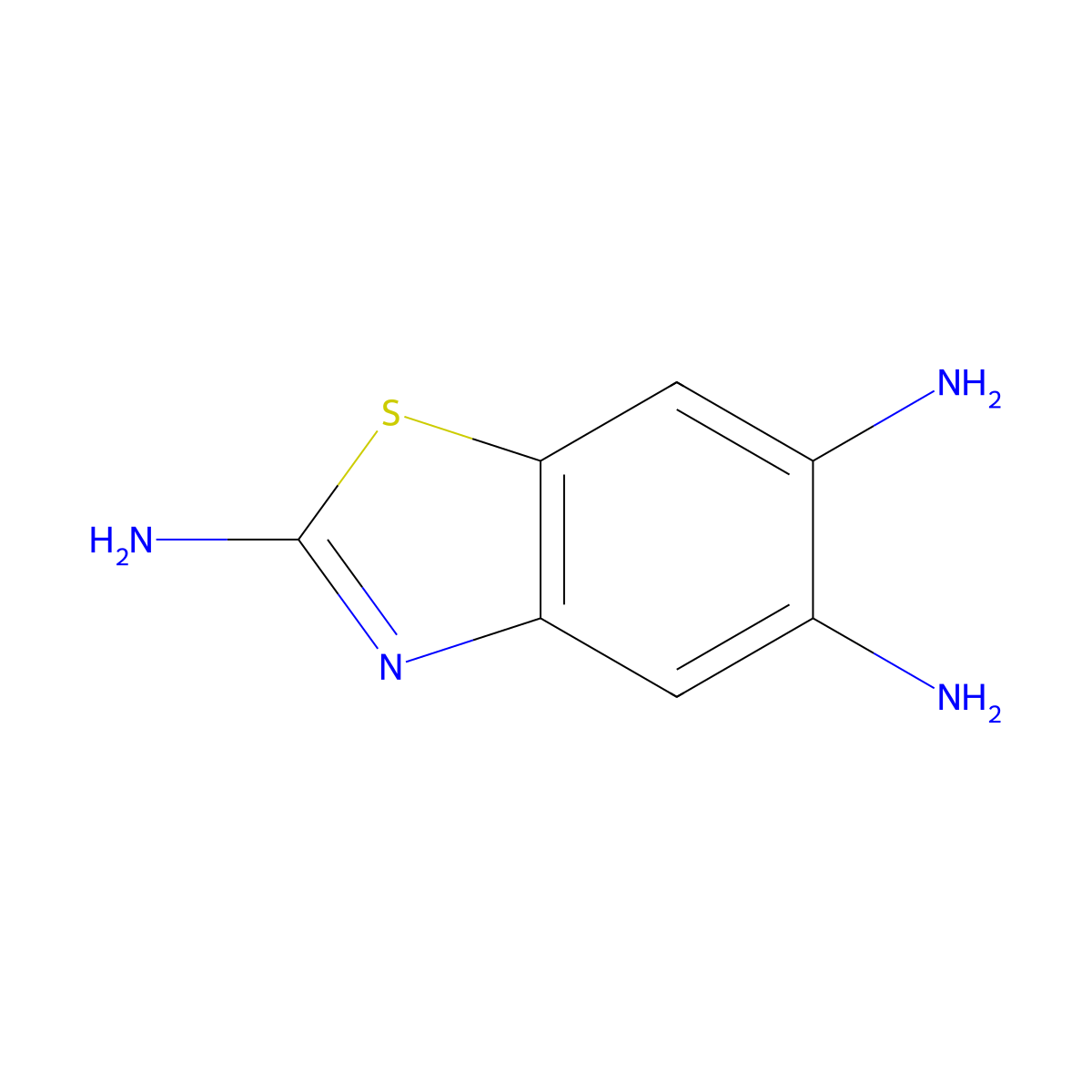 1,3-Benzothiazole-2,5,6-triamine molecular structure, CAS 313241-12-2