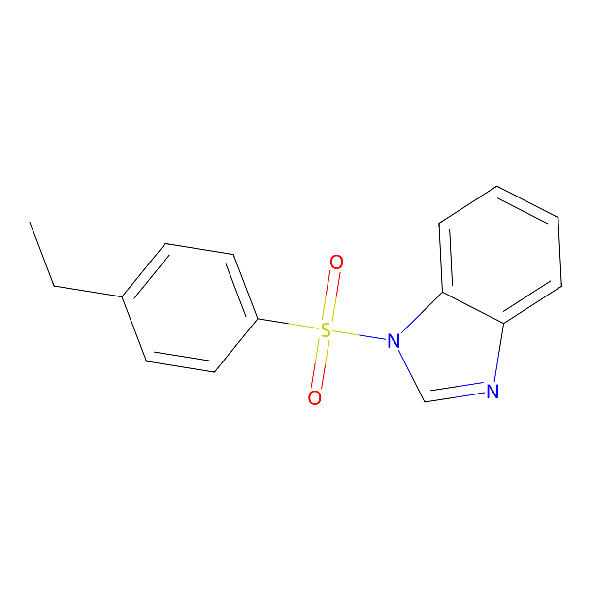 1-[(4-ethylphenyl)sulfonyl]-1H-benzimidazole molecular structure, CAS 313250-77-0