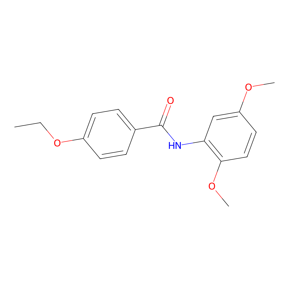 N-(2,5-dimethoxyphenyl)-4-ethoxybenzamide molecular structure, CAS 313251-88-6