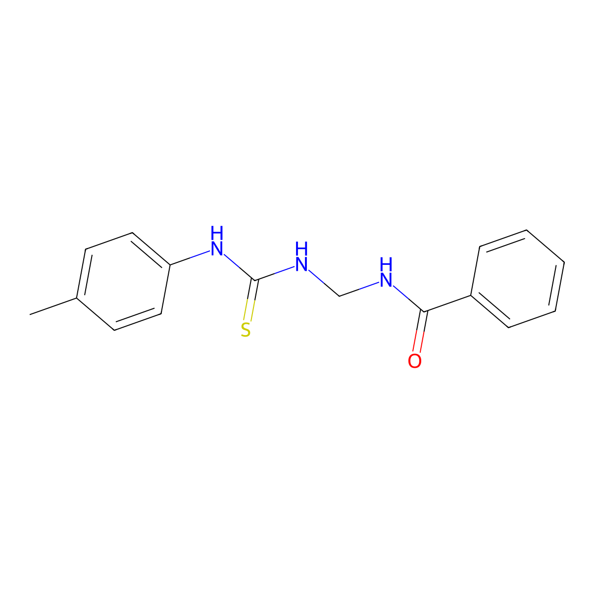 N-({[(4-methylphenyl)carbamothioyl]amino}methyl)benzamide molecular structure, CAS 313252-74-3