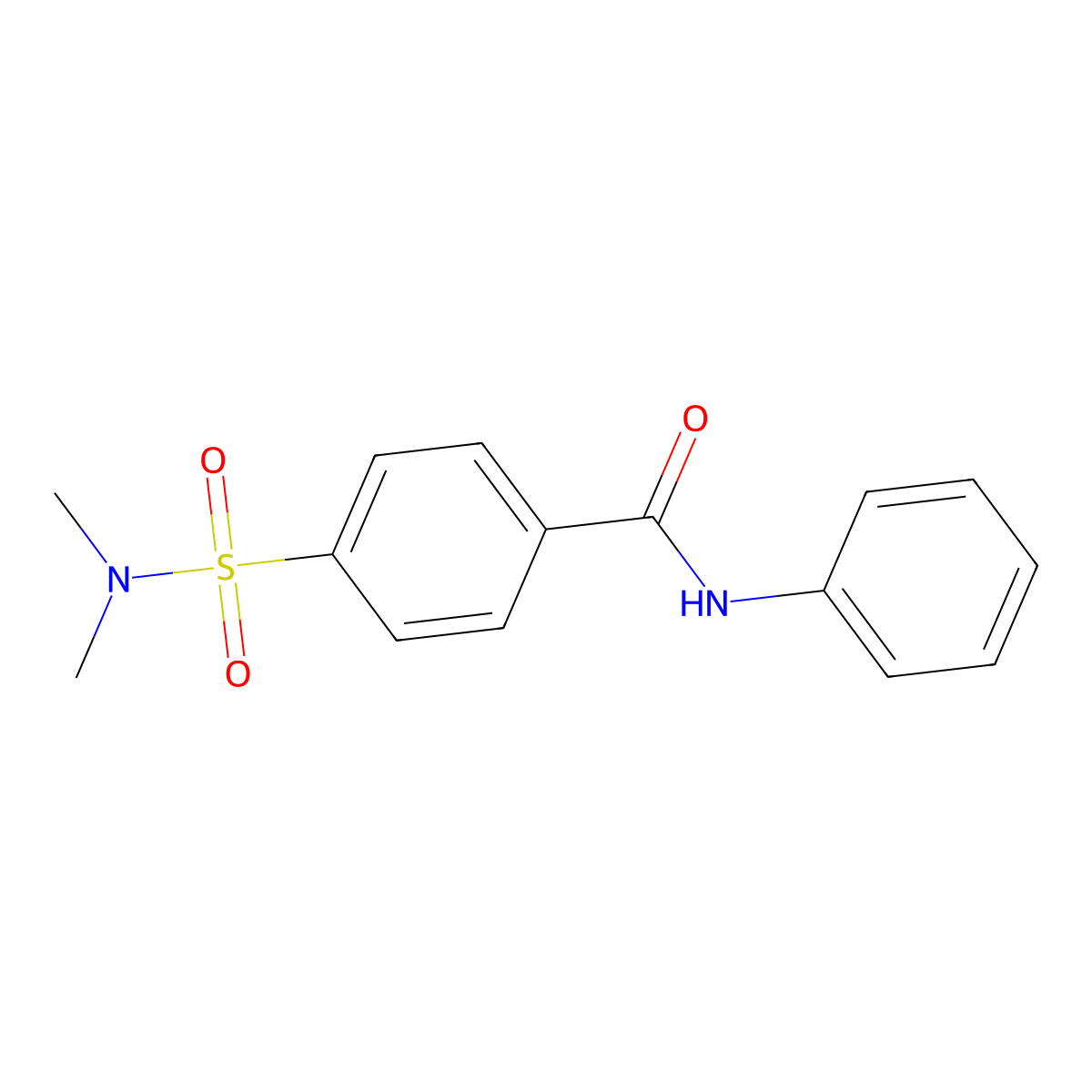 4-(dimethylsulfamoyl)-N-phenylbenzamide molecular structure, CAS 313254-27-2