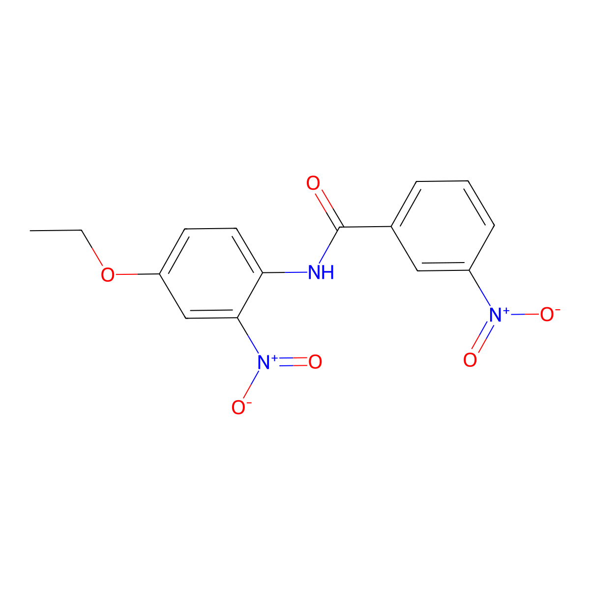 N-(4-ethoxy-2-nitrophenyl)-3-nitrobenzamide molecular structure, CAS 313254-55-6