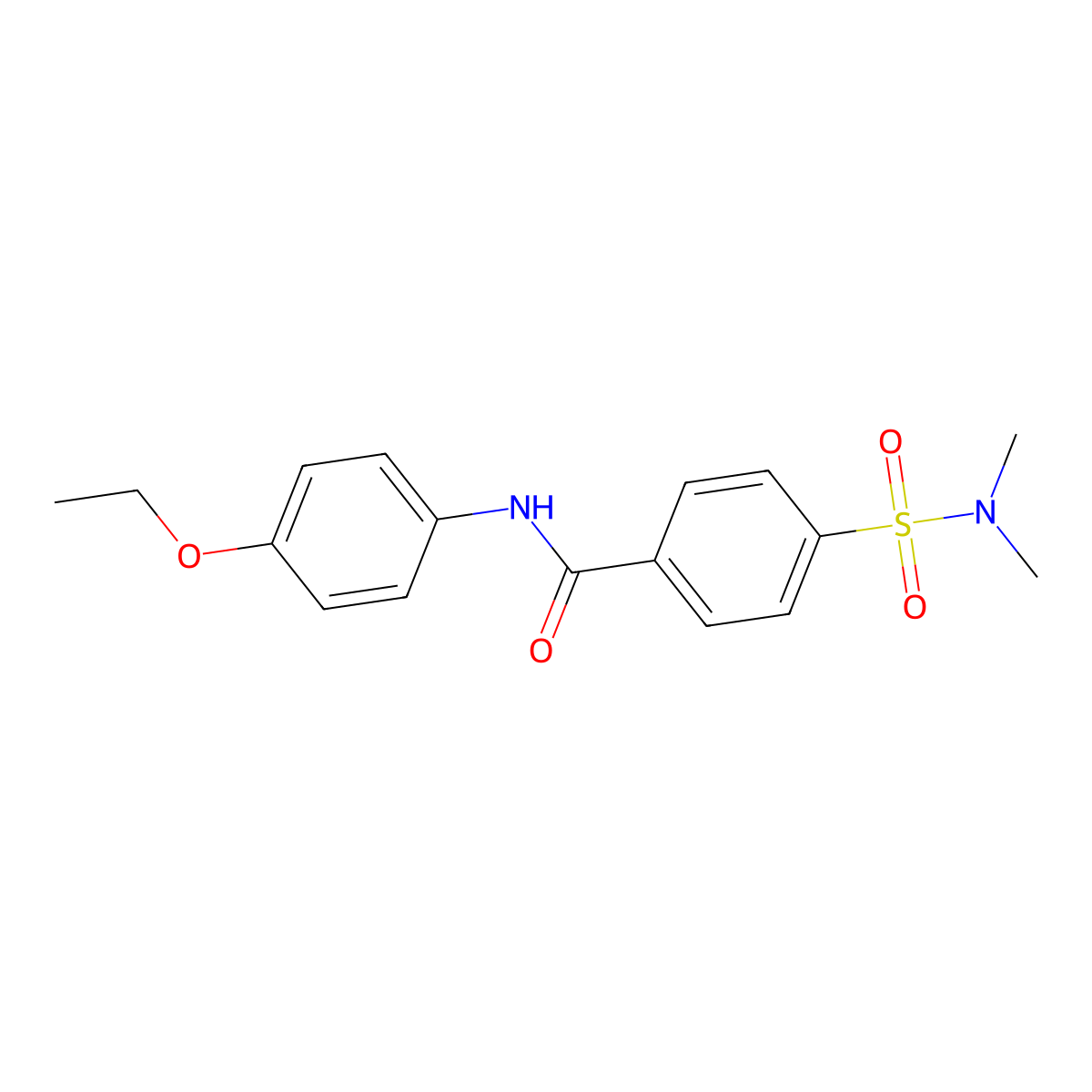 4-(dimethylsulfamoyl)-N-(4-ethoxyphenyl)benzamide molecular structure, CAS 313256-31-4