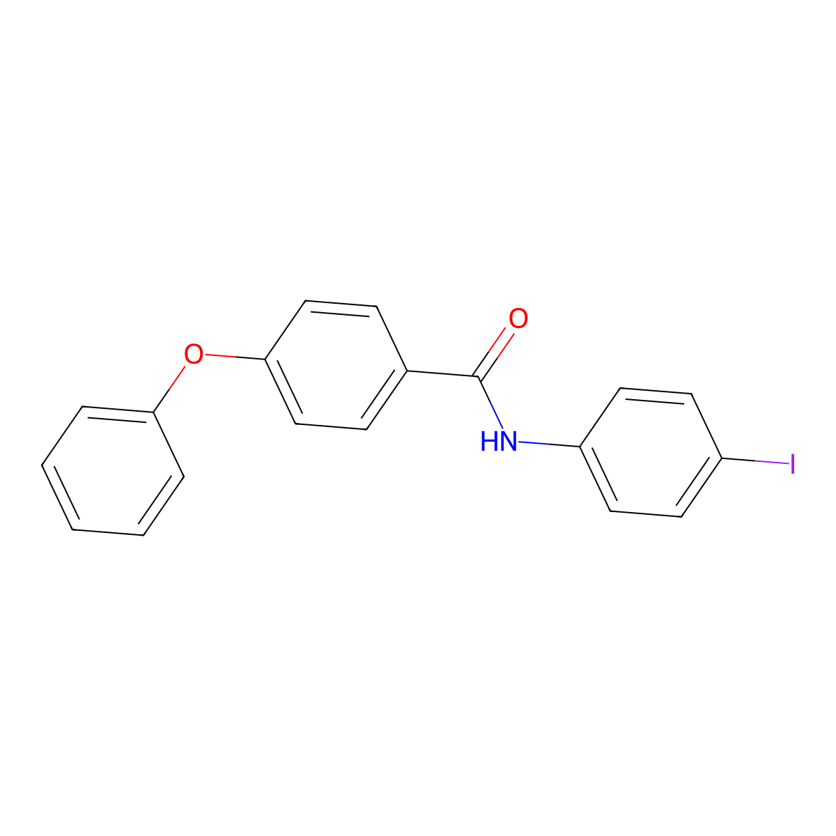 N-(4-iodophenyl)-4-phenoxybenzamide molecular structure, CAS 313258-76-3