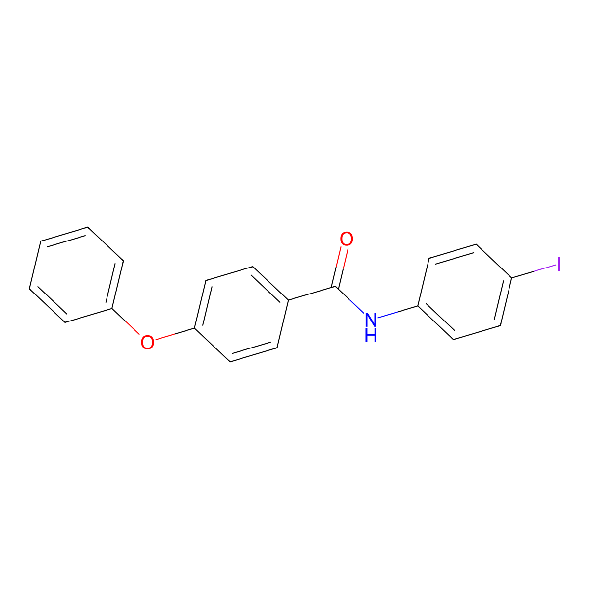 N-(4-iodophenyl)-4-phenoxybenzamide molecular structure, CAS 313258-76-3