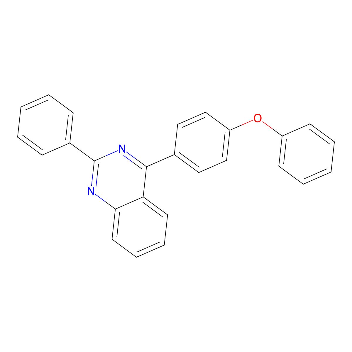 4-(4-Phenoxyphenyl)-2-phenylquinazoline molecular structure, CAS 313259-31-3