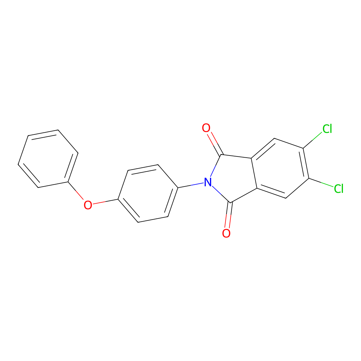 5,6-Dichloro-2-(4-phenoxyphenyl)isoindole-1,3-dione molecular structure, CAS 313259-57-3