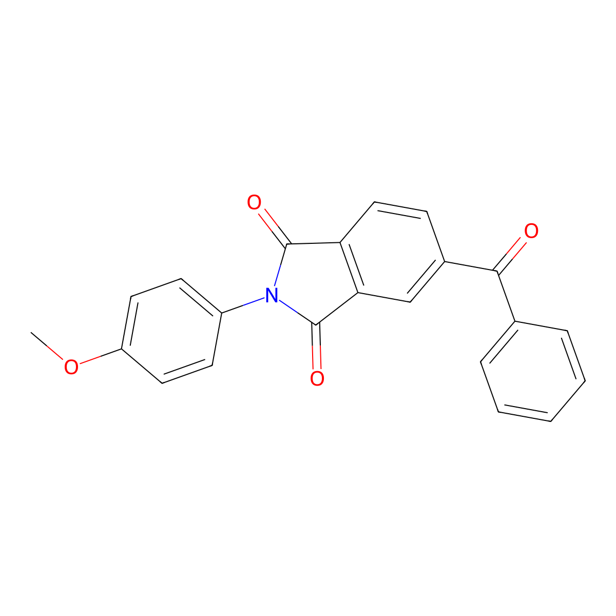 5-Benzoyl-2-(4-methoxyphenyl)isoindole-1,3-dione molecular structure, CAS 313259-63-1