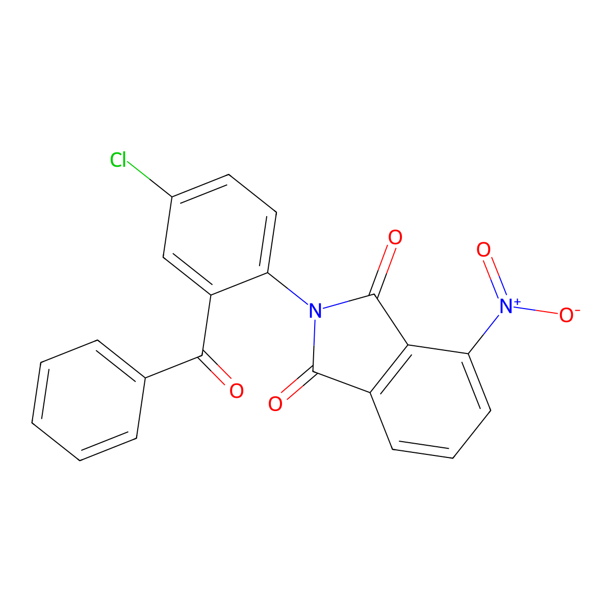 2-(2-benzoyl-4-chlorophenyl)-4-nitro-1H-isoindole-1,3(2H)-dione molecular structure, CAS 313260-32-1