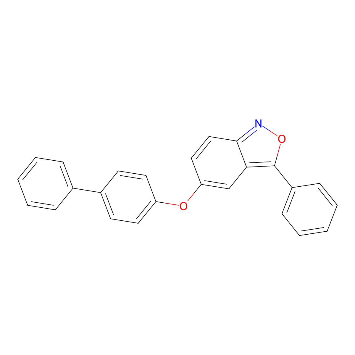 3-Phenyl-5-(4-phenylphenoxy)-2,1-benzoxazole molecular structure, CAS 313260-66-1
