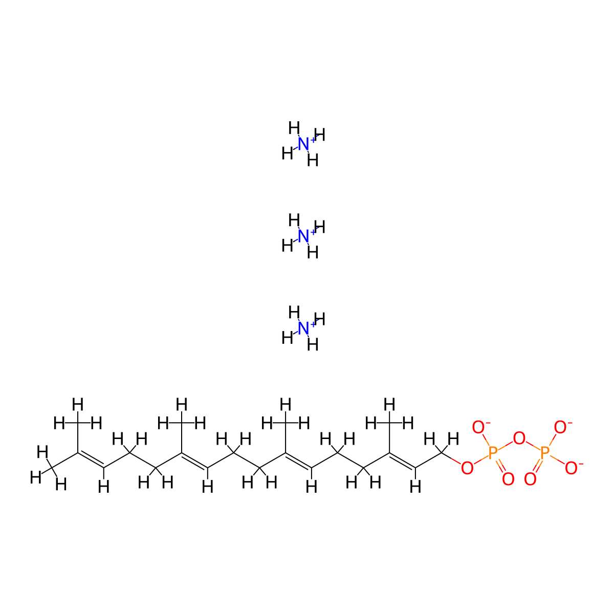 Geranylgeranylphosphate molecular structure, CAS 313263-08-0