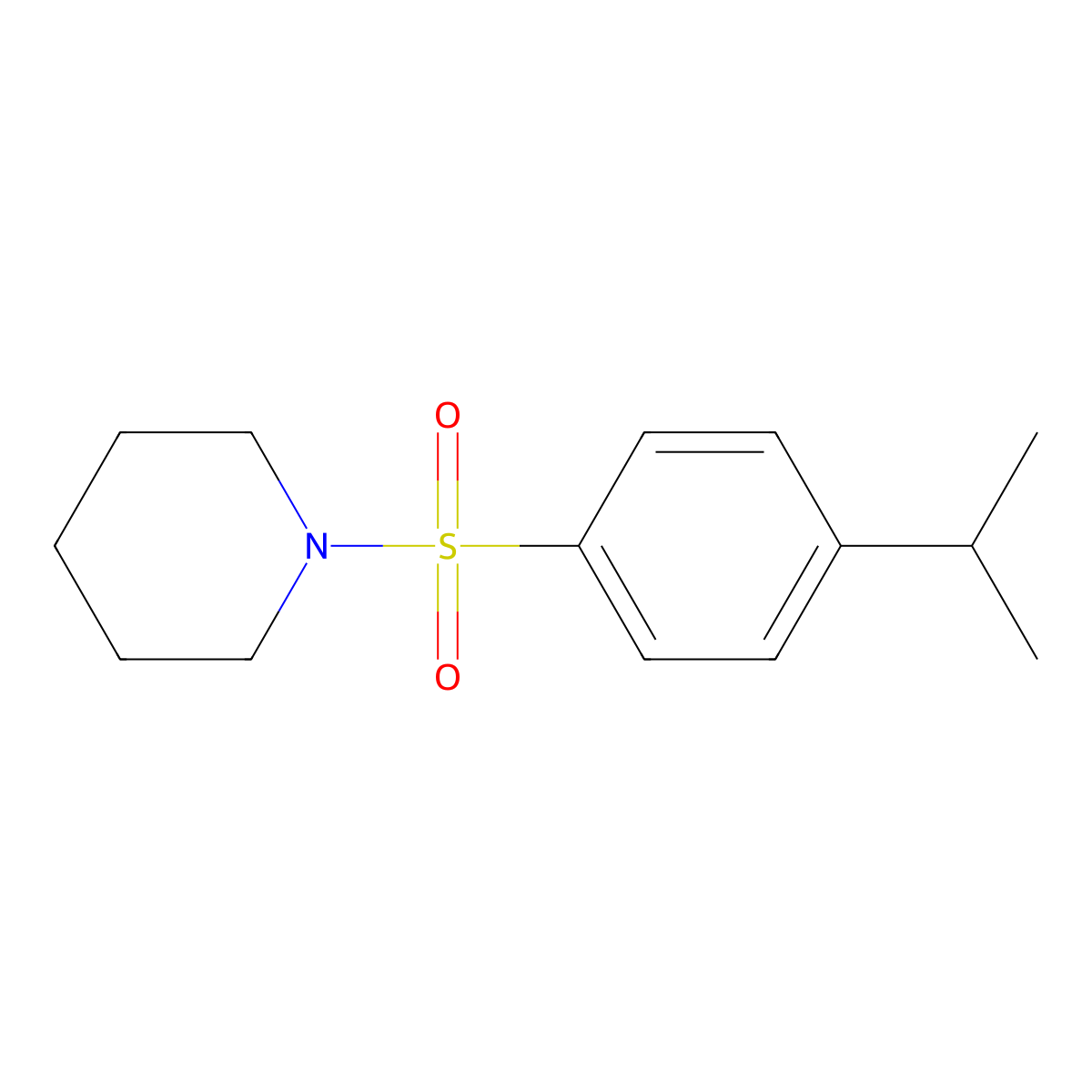 1-((4-Isopropylphenyl)sulfonyl)piperidine molecular structure, CAS 313266-21-6